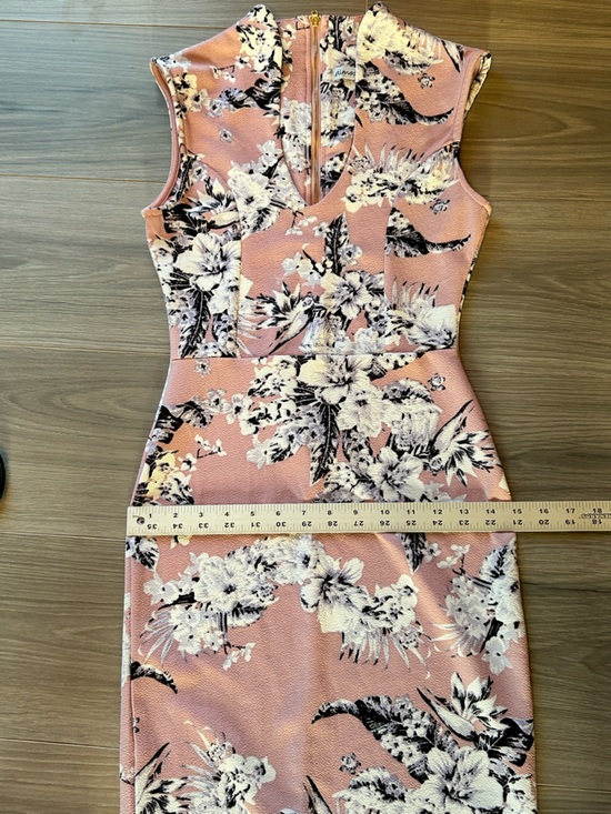 Almost Famous Dusty Rose Floral Midi Dress - Picture 7 of 8
